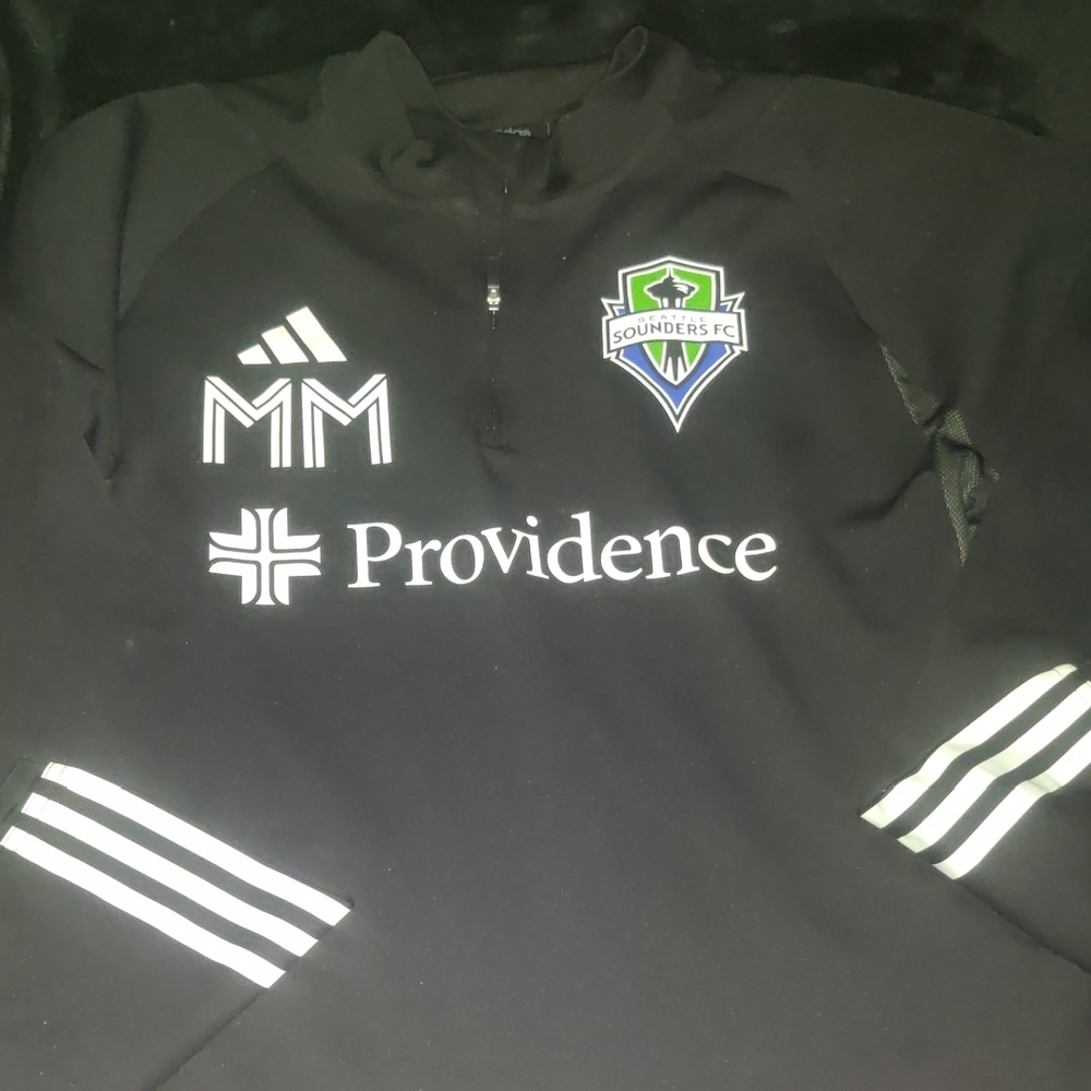 Adidas Sounders FC Black Quarter-Zip
